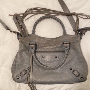 Balenciaga motorcycle agneau classic hardware town grey PRICE NEGOTIABLE!!
